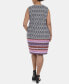 ფოტო #2 პროდუქტის Plus Size Medallion-Print Shift Dress