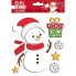 BANDAI Gel Deco Navidad Muñeco De Nieve Stickers