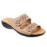 Фото #2 товара Trotters Ruthie T2113-158 Womens Beige Narrow Leather Slides Sandals Shoes
