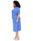 Фото #3 товара Платье женское Michael Kors средней длины на завязке с V-образным вырезом и расклешенной юбкой