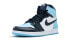 Кроссовки Nike Air Jordan 1 Retro High UNC Patent (W) (Белый, Голубой, Черный)