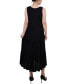 ფოტო #2 პროდუქტის Petite Sleeveless Surplice Tiered Dress