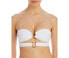 Jade Swim Womens Eva Strapless Bikini Top Swimwear White Size XS