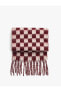 Шарф Koton Checkered Soft Tassel