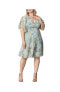 ფოტო #1 პროდუქტის Plus Size Florence Flutter Sleeve Dress