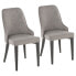Nueva Chair in Metal and Fabric Set of 2
