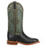 Фото #1 товара Justin Boots Classics Stella Embroidered Wide Square Toe Cowboy Womens Black Ca