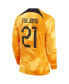 ფოტო #3 პროდუქტის Men's Frenkie de Jong Orange Netherlands National Team 2022/23 Home Breathe Stadium Replica Player Long Sleeve Jersey