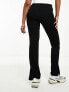 Noisy May high waisted seam detail trousers in black