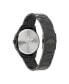 ფოტო #3 პროდუქტის Unisex Three Hand Edition Three Black Stainless Steel Bracelet Watch 41mm