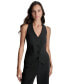 ფოტო #1 პროდუქტის Women's Halter Button-Front Vest