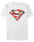 DC Men's Superman Geometric Chest Logo Short Sleeve T-Shirt Белый, Средний - фото #1