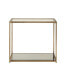 Cruz Sofa Table with Mirror Shelf