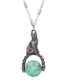 Turquoise Bead Cat Spinner Necklace