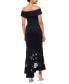 Фото #2 товара Women's Illusion High-Low Fit & Flare Dress