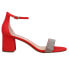 Фото #1 товара Nina Eloise Rhinestone Ankle Strap Evening Womens Red Dress Sandals ELOISE-614