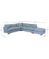 Фото #19 товара Nightford 143" 4-Pc. Fabric L Sectional, Created for Macy's