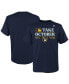 ფოტო #1 პროდუქტის Big Boys Navy Milwaukee Brewers 2023 Postseason Locker Room T-shirt