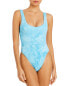 Фото #3 товара Vitamin A 281984 Reese One-Piece Cyan Texture Tie-Dye SM (US Women's 6) One Size