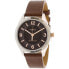 Фото #1 товара Timex Men's Briarwood TW2T66800 Silver Leather Japanese Quartz Dress Watch