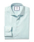 Фото #2 товара Charles Tyrwhitt Non-Iron Stretch Texture Slim Fit Shirt Men's 16.5" - 35" Sing