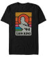 Фото #1 товара Disney Men's The Lion King Pride Rock Retro Line Art Poster Short Sleeve T-Shirt