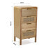 Chest of drawers Versa Brown Rattan Paolownia wood MDF Wood 30 x 77,5 x 40 cm