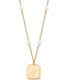 ფოტო #2 პროდუქტის 14K Gold-Plated Quincy Personalized Initial Pendant