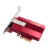 Фото #2 товара ASUS XG-C100F - Internal - Wired - PCI Express - Fiber - 10000 Mbit/s - Red