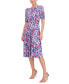 Women's Ruched-Sleeve Midi Dress