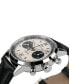 ფოტო #2 პროდუქტის Men's Swiss Automatic Chronograph Intra-Matic Black Leather Strap Watch 40mm