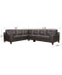 Фото #10 товара CLOSEOUT! Harli 3-Pc. Leather Sectional, Created for Macy's