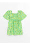 Фото #1 товара Платье для малышей LC WAIKIKI Poplin каре-воротник Lemon 100% хлопок