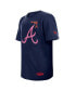 ფოტო #2 პროდუქტის Big Boys and Girls x Big League Chew Navy Atlanta Braves T-Shirt