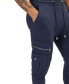 Фото #3 товара Men's Modern Zipper Pocket Fitted Joggers