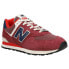 Фото #2 товара New Balance 574 Lace Up Mens Red Sneakers Casual Shoes U574RX2