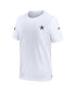 Men's White Dallas Cowboys Sideline Coach Performance T-shirt