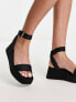 ASOS DESIGN Tati flatform sandals in black