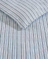 Ticking Stripe Cotton Percale 3 Piece Duvet Cover Set, Full/Queen