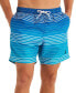 ფოტო #1 პროდუქტის Men's Ombre Stripe Full Elastic 6" Swim Trunks