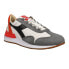 Фото #2 товара Diadora Equipe Mad Italia Lace Up Mens White Sneakers Casual Shoes 177158-C9343