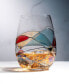 Фото #6 товара Artisanal Hand Painted Stemless Wine Glasses, Set of 2