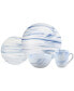 Marble 16 Piece Service for 4 Dinnerware Set