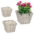 Фото #2 товара Quadratischer Blumentopf im 3er Set