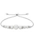 ფოტო #1 პროდუქტის Cultured Freshwater Pearl (4-1/2mm to 8-1/2mm) & Diamond Accent Bolo Bracelet in Sterling Silver