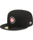 Фото #3 товара Men's Black Chicago Cubs Pastel Undervisor 59FIFTY Fitted Hat