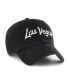 Фото #3 товара Men's '47 Black Las Vegas Raiders Crosstown Clean Up Adjustable Hat