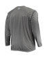 Фото #2 товара Men's Charcoal Texas Longhorns Big and Tall Terminal Tackle Omni-Shade Long Sleeve Raglan T-shirt