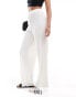 Фото #1 товара ONLY Tall loose fit plisse trouser in off white