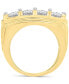 Men's Diamond Vertical Cluster Ring (7 ct. t.w.) in 10k Gold